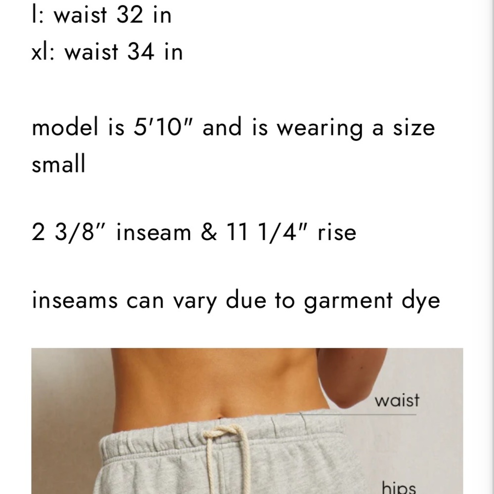 NWOT perfectwhitetee Layla French Terry cotton Shorts - Picture 4 of 10